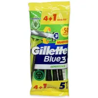 Gillette Blue3 Sensitive scheermes, 5 stuks