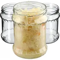 Kadax Pot 500 ml potten Mason Jar Honingjam Glas 0,5 L 16 stuks Fi 82
