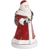 Villeroy & Boch Nostalgic Melody 9x16 Cm Rotating Santa - Kerstmannen & Kerstfiguren Porselein Red - 1486406302
