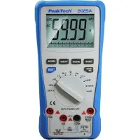 Peaktech True RMS Multimeter, model P 2025 A, 1000 V AC/DC, 10 A AC/DC, met USB-aansluiting