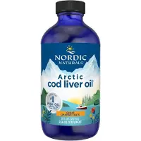 Nordic Naturals , Arctische Kabeljauw Leverolie, Oranje, 8 fl oz (237 ml)
