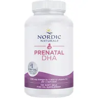 Nordic Naturals - Prenatale DHA, 830 mg Omega-3 + 400 IE D3 Usmaget (EAN 768990017483) - 180 zachte capsules