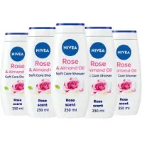 Nivea Douchegel - Rose & Almond Oil Voordeelverpakking 6 x 250 ml