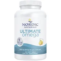 Nordic Naturals , Ultimate Omega, Lemon, 1.280 mg, 180 Zachte Gelatinecapsules (640 mg per Zachte Gelatinecapsule)