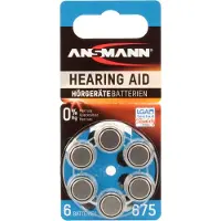 Ansmann 1x6 zink-lucht 675 (PR44) batterijen voor hoortoestellen