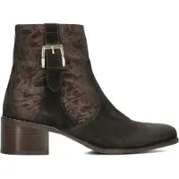 Floris van Bommel Dames Enkellaarsjes Sfw-50065 Evi - Bruin - Maat 40
