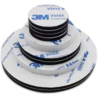 3M 10 stuks | 9448A Dubbelzijdige Montage Tape | Rond Ø40mm | Acryl Schuim | Hittebestendig & Drukgevoelig | Voor Hobby, Decoratie & Elektronica | Wit