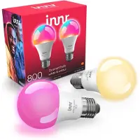 Innr Slimme E27 led lamp | Peer A60 | RGB + 1800-6500K | Zigbee | 8.6W (60W) | 2 stuks