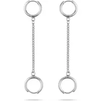 Despora Oorbellen Voor Oordopjes - (Loop) - Oordopjes Festival - Oordoppen - Oorbellen Dames - Oorbellen Voor Festival - Muziekoortje - Zilverkleurig - RVS