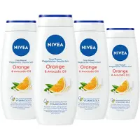 Nivea Douchegel - Orange & Avocado Oil 4 x 250 ml - Voordeelverpakkking