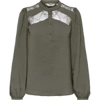 ONLY - ONLYOHANNA LIFE FR L/S LACE TOP WVN CS - Meisjes - Blouses