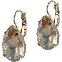 Otazu Golden Drop Crystal Earrings Gol, Crystal Maat: OS | Oorbellen Outlet | Dames | Goud