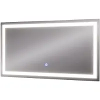 Vicco Miral Badkamerspiegel – 80 x 40 cm met koplampverlichting Glas