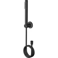 Regn Badset - Mat Zwart - Messing - Kranen, Douchekranen, Handdouches - 8719689897826 - Kranen, Douchekranen, Handdouches