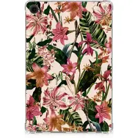 B2Ctelecom Samsung Galaxy Tab A9 Plus Siliconen Hoesje Flowers