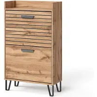 Vicco Amber Schoenenkantelaar – 59.8 x 100 cm met 2 compartimenten Eiken Wotan