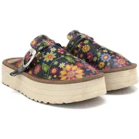 Calceo Clogs met Colored Flowers – Handgemaakt – Hoge Kwaliteit – Maat 40