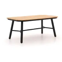 Hartman tuinmeubelen Tuintafel TUBB Teak Dining Table Black 185 x 100 cm