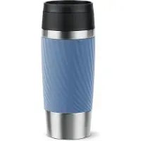 Tefal Travel Mug Classic Twist - Thermosfles - 0.36L - Blauw - Compact - Lekvrij - Geschikt voor Koffie