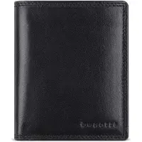 Bugatti Leren portemonnee Savona Upright Wallet With Flap 8CC Black zwart