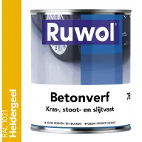 Ruwol Betonverf Heldergeel (RAL 1021) 750 ml