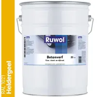 Ruwol Betonverf Heldergeel (RAL 1021) 20 liter