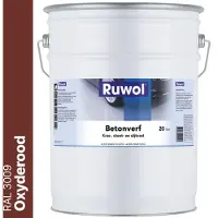Ruwol Betonverf Oxyderood (RAL 3009) 20 liter