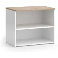 Vicco Wido TV-meubel – 60 x 50 cm met 2 compartimenten Wit/Sonoma