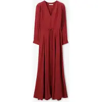 Sissy-Boy Rode maxi jurk met pofmouwen | Maat: S