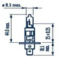 Narva 48630 Gloeilamp, verstraler