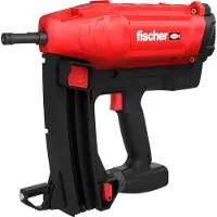 Fischer Gasgestuurde boormachine/schroefmachine FGC 100, geschikt voor beton en staal (rood/zwart, 2x lithium-ion batterijen van 2,5Ah, in een XL-koffer)