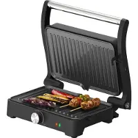 Tomado TGC3001S - Contactgrill - Tosti apparaat - Instelbare temperatuur - PFAS vrij - 1500W - Zwart/RVS