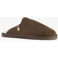 Thu!s heren pantoffels met teddy voering bruin maat 42