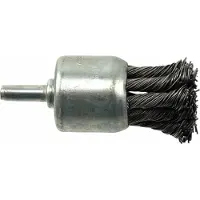 GEKO Rundgeflechtbürste, 28mm, Welldraht S 0,5mm, Schaft 6mm