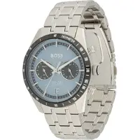 BOSS Analoog horloge 'Tourmaster' duifblauw / zwart / zilver / wit