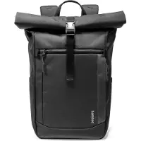 Tomtoc Navigator T61 Rolltop Rugzak – 26L-30L – Waterdicht & Slim Design – Geschikt voor 17" Laptop – Zwart