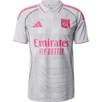 Adidas Functioneel shirt 'Olympique Lyonnais 25/26' lichtgrijs / kersrood