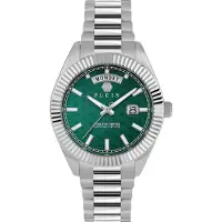 Philipp Plein Analoog horloge smaragd / zilver
