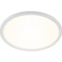 Briloner - LED Badkamerverlichting - plafondlamp met achtergrondverlichting - plafonniére badkamer - IP44 - Ø42 cm - wit