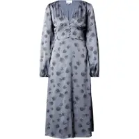 Noella Jurk 'Lilith' smoky blue / zwart