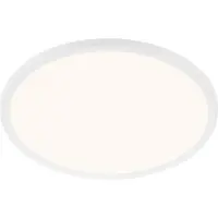 Briloner SLIM - Plafondlamp - rond - led plafonniére - met achtergrondverlichting - 22W - Ø42cm - wit
