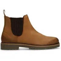 Manfield Cognac nubuck chelsea boots | Maat 40
