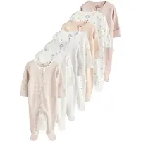 Next Nachtkledij beige / lichtgrijs / rosa / wit
