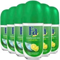 Fa Pflege 6x Deoroller Lime Squeeze 50 Ml