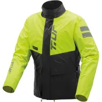 Tucano Roadtrip Hydroscud, regenjas in zwart en geel, fluorescerend, goedgekeurd, maat M