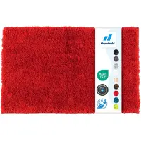 Floordirekt Badmat SKY - Badmat in Vierkant & Rond - Antisliprug - Bessenrood - 50 x 80 cm