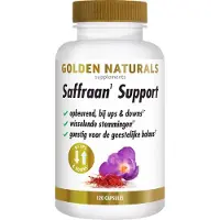 Golden naturals Saffraan Support (120 capsules)