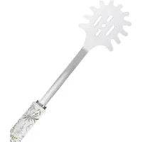 Laura Ashley - Roestvrij staal Spaghettiservierlepel met Keramisch Handvat - Sage Parterre Ontwer - By Pandeford