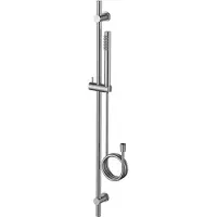 Regn Glijstangset - Geborsteld Nikkel PVD - Messing - Kranen, Douchekranen, Douchestangen - 8719689897888 - Kranen, Douchekranen, Douchestangen