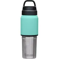 CamelBak Multibev Vacuum RVS - Waterfles met afneembare koffie / theebeker - 500 ml + 350 ml - Groen / Groen (Coastal / Lagoon)